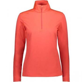 Half‑Zip Red Fluorescent Fleece for Women, 2XL