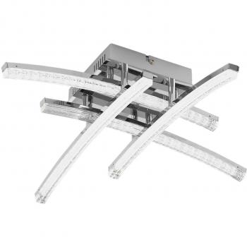 EGLO Flurlampe PERTINI – Chrom‑Transparent
