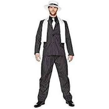 Vintage Gangster Boss Attire for Men