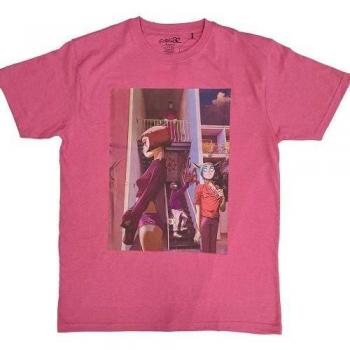 Gorillaz The Static Channel T-Shirt für Erwachsene M rosa