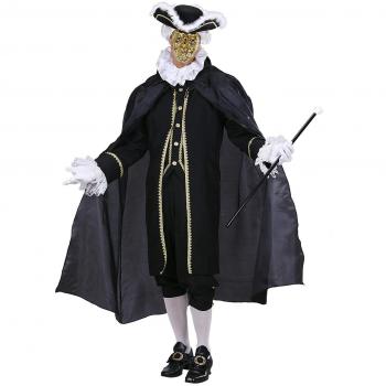 Capuche Noire Traditionnelle (130 cm) – Adulte
