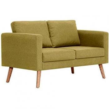 Double Green Velvet Sofa