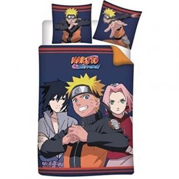 Letto per Bambini NARUTO – Friends 140x200 cm in Microfibra