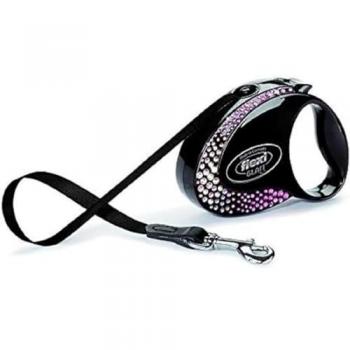 Set Guinzaglio e Collare Flexi Glam S