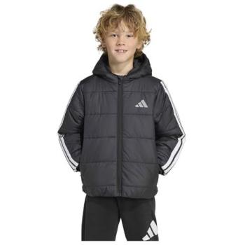 Adidas Giacca Essentials 3 Stripes Padded Black/White 5-6 Anni