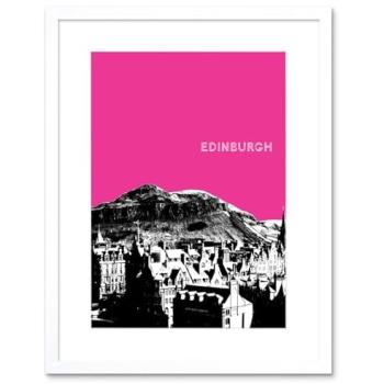 Scotland’s Iconic Arthurs Seat – 7 by 9 White Frame