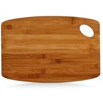 Zeller „Tilla“ Braun‑Schneidebrett, 34 × 23 × 0,8 cm – Bambus