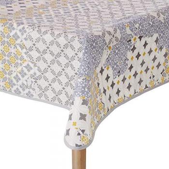 Nappe en coton enduit PVC glacier anti-tache 160x300 cm