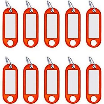 WEDO 3 x 10 Schlüsselanhänger, 18 mm, orange