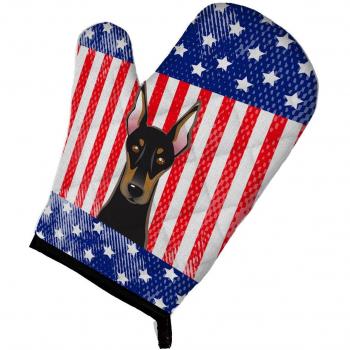 American Flag and Doberman Oven Mitt by Caroline's Treasures