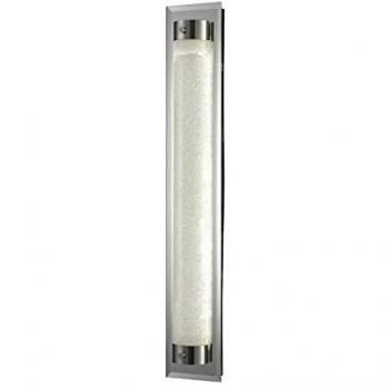 Polished Chrome Tube Flush 21W LED Light 1800lm