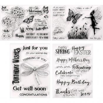 Sellos transparentes para tarjetas