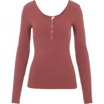 Pieces Langarmshirt Kitte (1-tlg) Plain/ohne Details