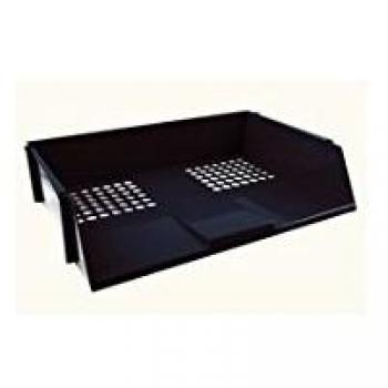 Q-Connect Wide Entry Letter Tray Black