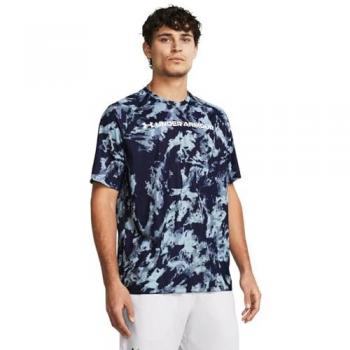 Under Armour Men's Tech ABC Camo Knit Top Navy (S, Male)