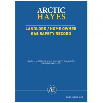 Arctic Hayes Homeowner Gas Safety Record Pad of 25