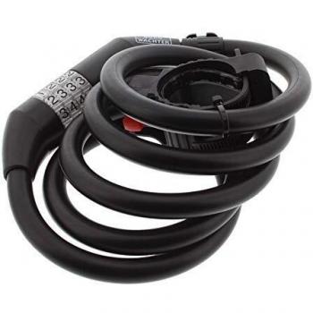 Câble de Sécurité Spirale BURG-WÄCHTER Noir
