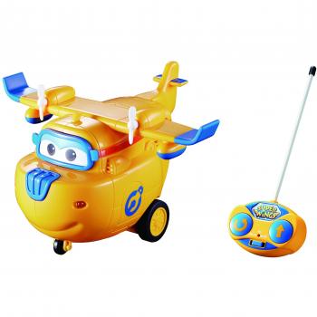 Veicolo telecomandato Super Wings Mini Transform-a-Bots Donnie, Colore Giallo