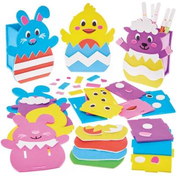 Bunter Schreibtisch Organizer für Ostern