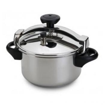 Panela de Pressão 6L Silampos Aço Inox Controle Sem Cesto