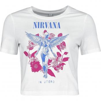 T-Shirt Nirvana Utero Flowers Bianca Donna XS a S