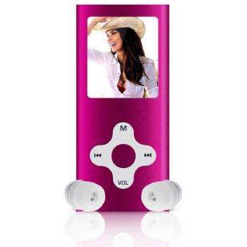 Amison 8‑GB MP4‑Media Player, schlank, 1,8″ LCD, FM‑Radio, Spiele – Rosa