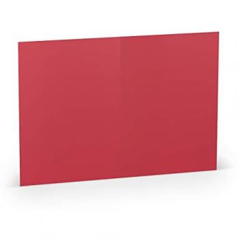 Rayher Paperado Doppelkarte A6, kardinalrot, 5 Stück