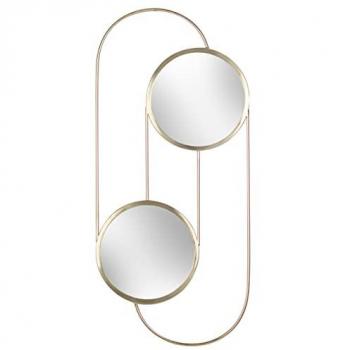 Paoletti Abstract Double Round Circular Wall Mirror