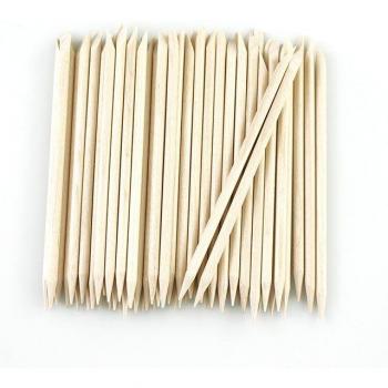 Ensemble soin ongles bois orange – poussoir & épilateur (100/50/10)