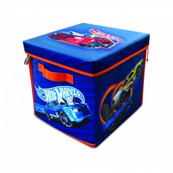 Hot Wheels ZipBin Playmat with 300 Car Storage Cube in Solid Brown