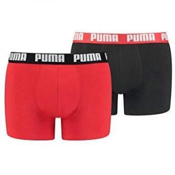 Boxer Puma Basic Rosso-Nero XXL – Set di 2
