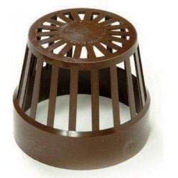 STX_425251 Polypipe Vent Terminal 4/110mm Black (SV42B)