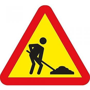 Signalisation de Danger Chantier, PVC, 50 x 50 cm