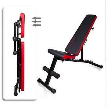 CCLIFE SportFlex Hantelbank – Schrägbank mit Klappfunktion
