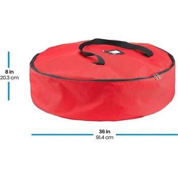 1PC Waterproof and Dustproof Christmas Wreath Bag with Bells