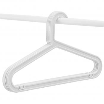 Cintres Léger 10× – Utilisation Quotidienne, Blanc