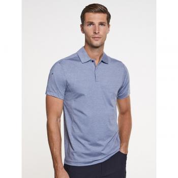 Hackett London Polo Grises Plateados para Hombre de Manga Corta