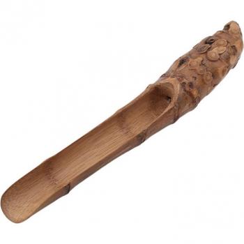 Chinese Kung Fu Tea Tools: Bamboo Spoon and Rattan Brush