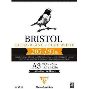 Clairefontaine 205gsm A3 Bristol Pad – 20 Sheets
