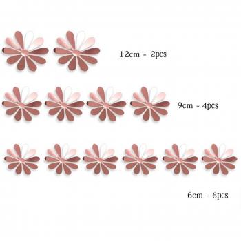 PVC Flower Wall Stickers for TV Wall Decor