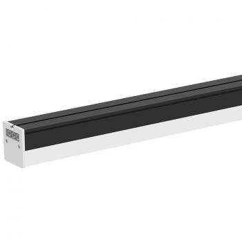 Luminaria LED lineal 40W 120cm color negro 4000K