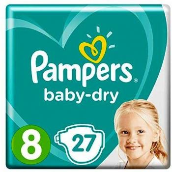 Pampers Baby-Dry Nappies Size 8 (27 Pack)
