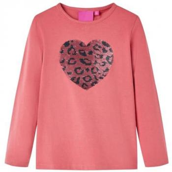 VidaXL Kinder Langarmshirt Rosa 140