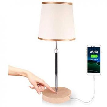 JOWHOL LED Holz‑Tischleuchte – Touch‑Dimmbar, Fensterbank & Wohnzimmerversion