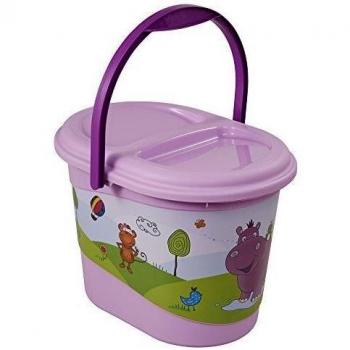 Karola Lila 13‑Liter-Windeleimer von Keeeper – Deckel & Tragegriff
