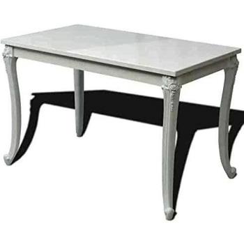 VidaXL Rectangular Dining Table in High Gloss White 116x66x76 cm