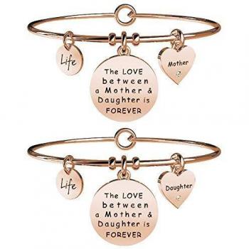Bracciale in acciaio 316L Mamma-Figlia