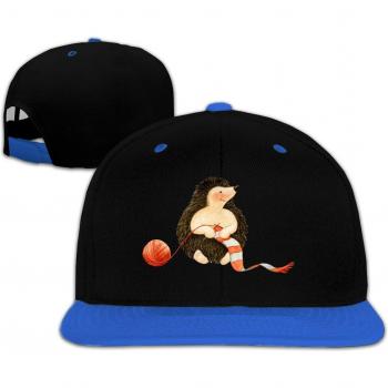Gorra de Moda para Niños con Estampado de Erizo y Ajuste de Velcro
