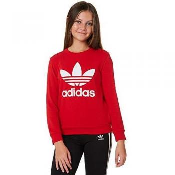 12-13A Scarlet/White Adidas Kid's Sweatshirt