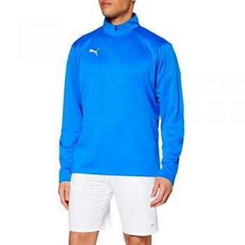 Puma Men's M (Size: 48/50) Electric Blue Lemonade Football League Training Top